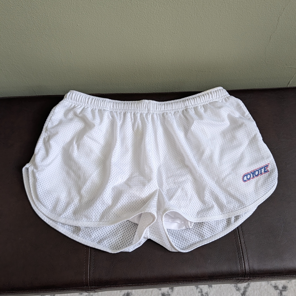 Men's Fresh White Mesh Athletic Shorts